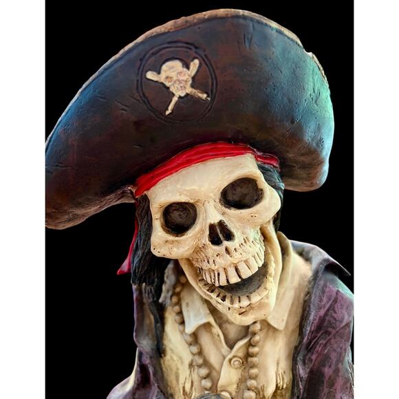 RARE '97 Skulpture by David Wang Skeleton Pirate Booty Treasure Zombie Halloween - Picture 1 of 15